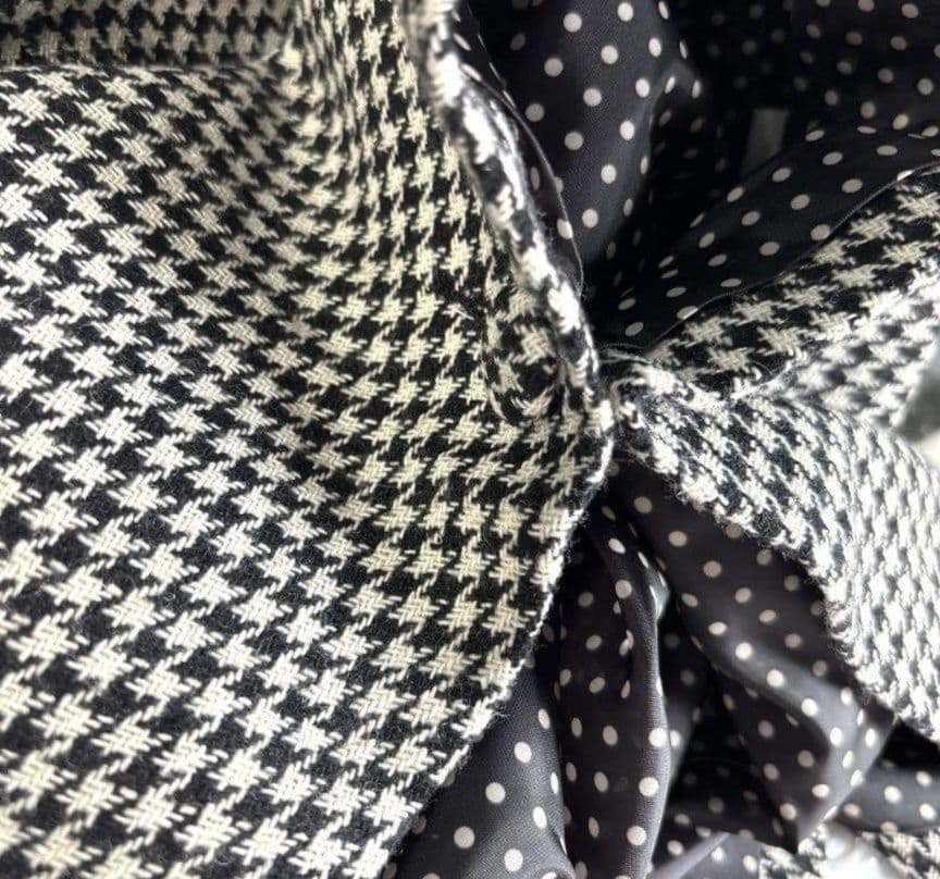 う*ら様 ナカノヒロミチ　着物コート ケープ マント 和装付きポンチョ千鳥格子フ