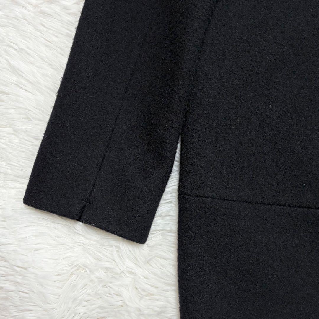 PAL'LAS PALACE メルトンショールカラーコート　ウール　レザー