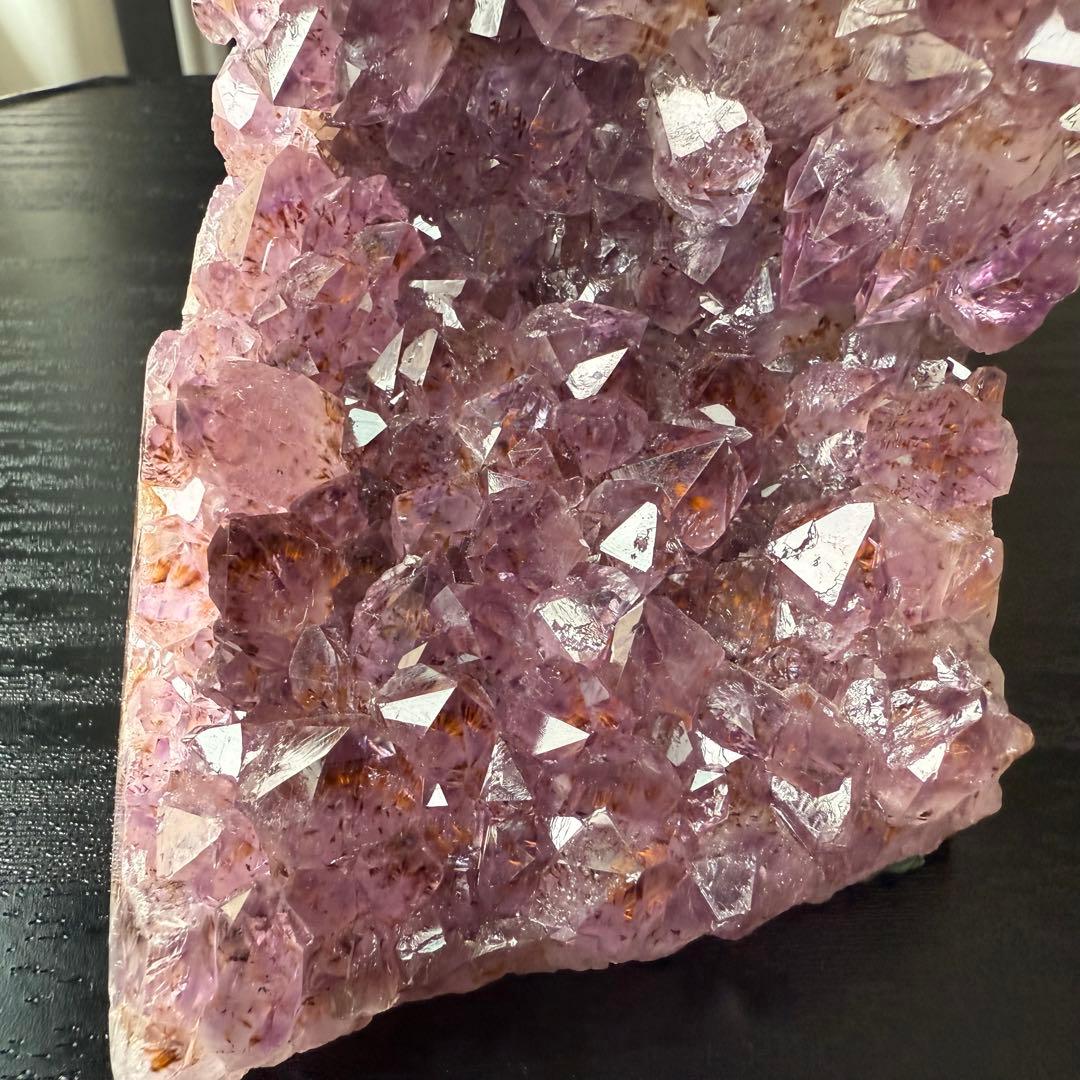 天然石タイチンルチルクォーツ共生アメジストの原石　置物　鉱物NO.010404