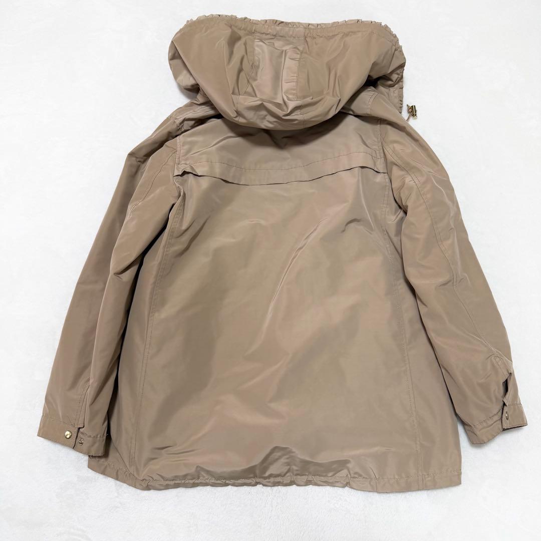 フランシュリッペ モッズコート パールリボン ビジュー ライナー付き ベージュ