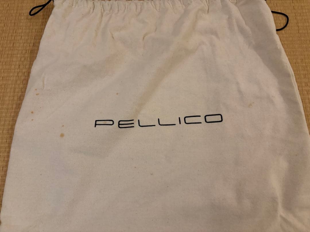 【美品】PELLICOクラッチかごバッグ ホワイトレザー