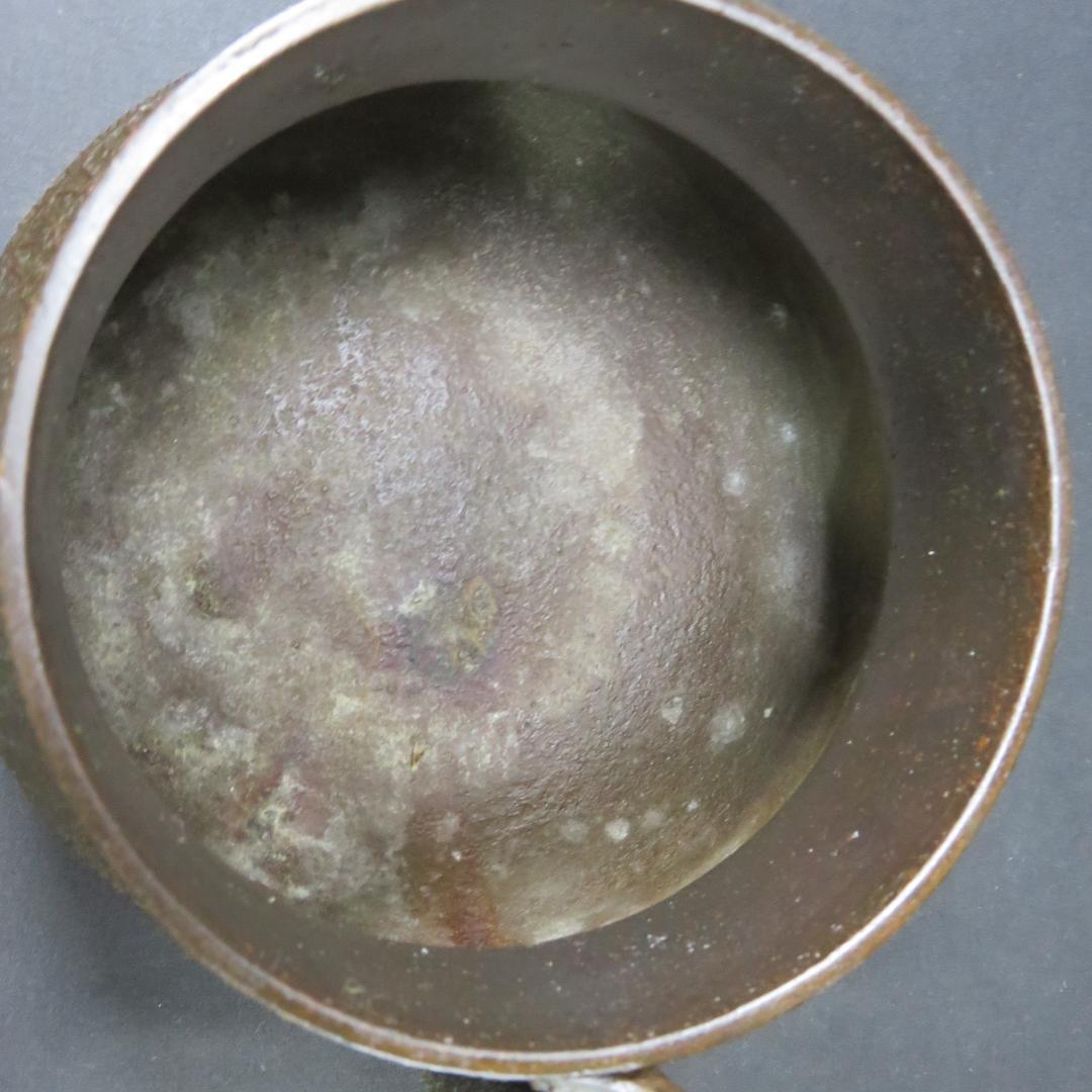 鉄瓶 在銘 表面に油 錆少々 鉄器 囲炉裏 炉端 鉄分補給