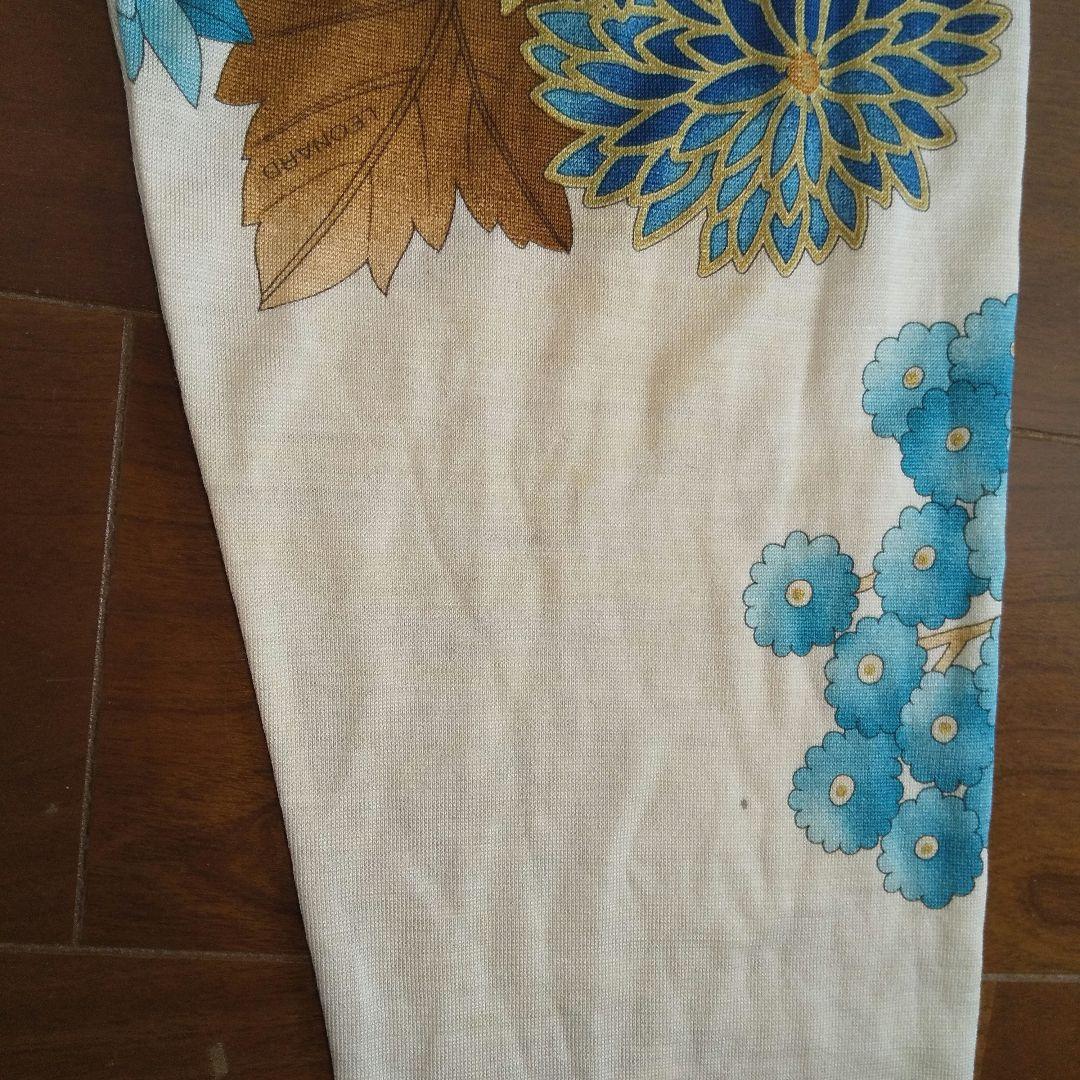 ky205 レオナールファッション 長袖トップス 総柄プリント LL ベージュ系