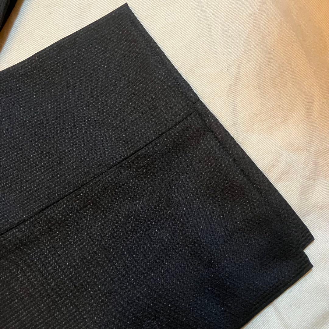 HUGO BOSS ボス黒縞柄ビジネススーツ48サイズ2B(送料込み)タグ付き