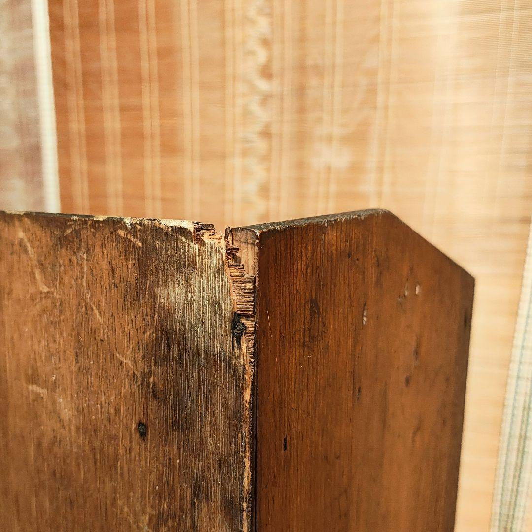 ガラス扉の棚　食器棚　本棚　昭和レトロ　古家具