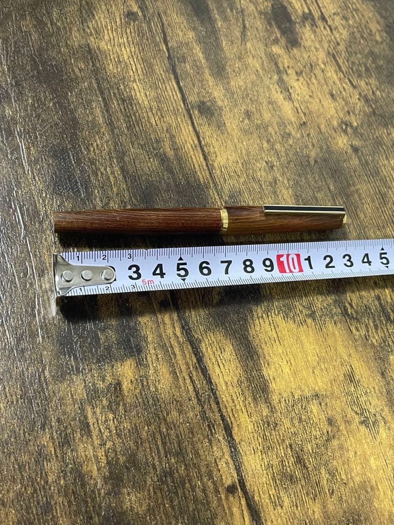 美品　1971年製　初代カスタム　高級天然　イタヤカエデ 大型18金　F 万年筆