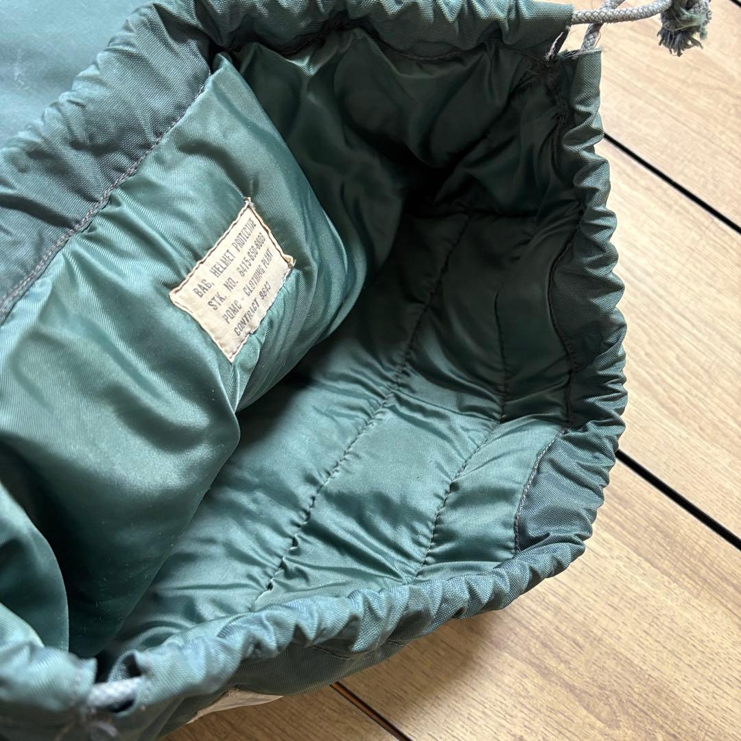 【レア】 USAF 60s ヘルメットバッグ 2nd ナイロン デカラベル付き