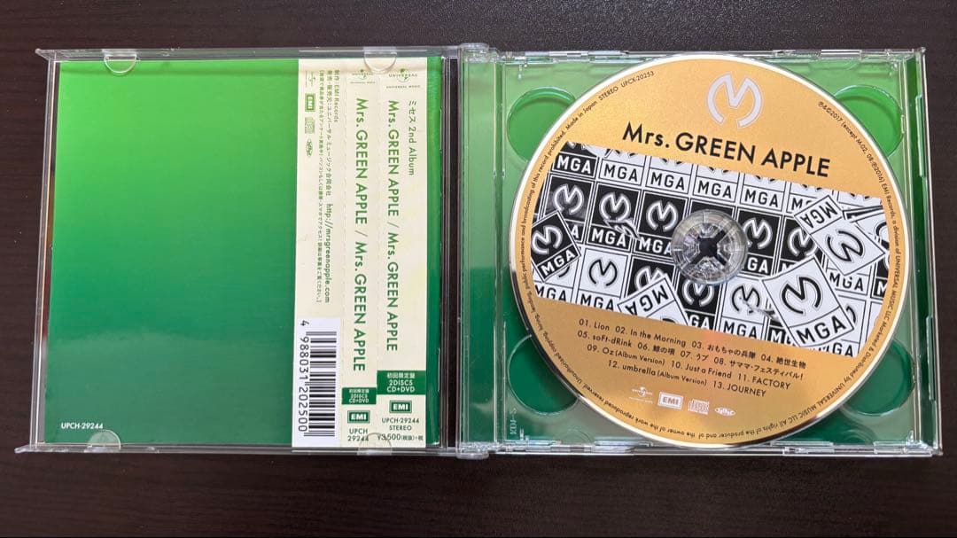 【5名分直筆サイン入り】Mrs. GREEN APPLE DVD付きアルバム