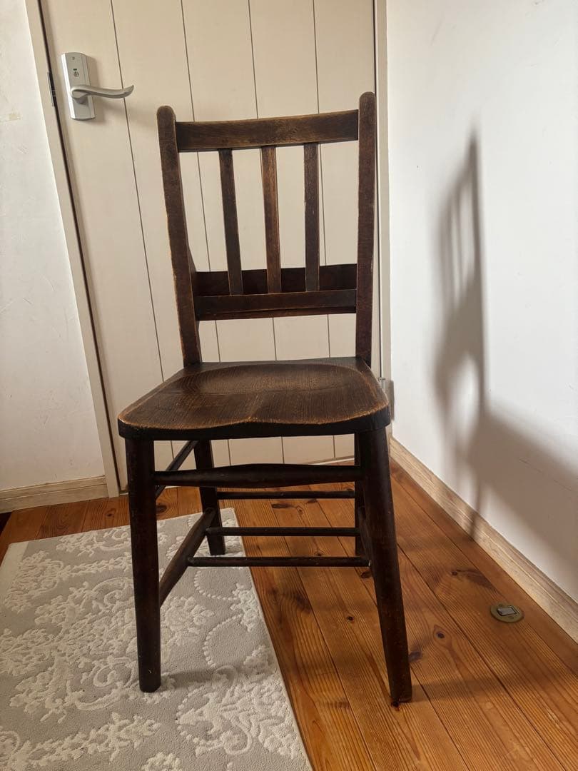 u@gg@　チャーチチェア　アンティーク　ポケット付　1脚