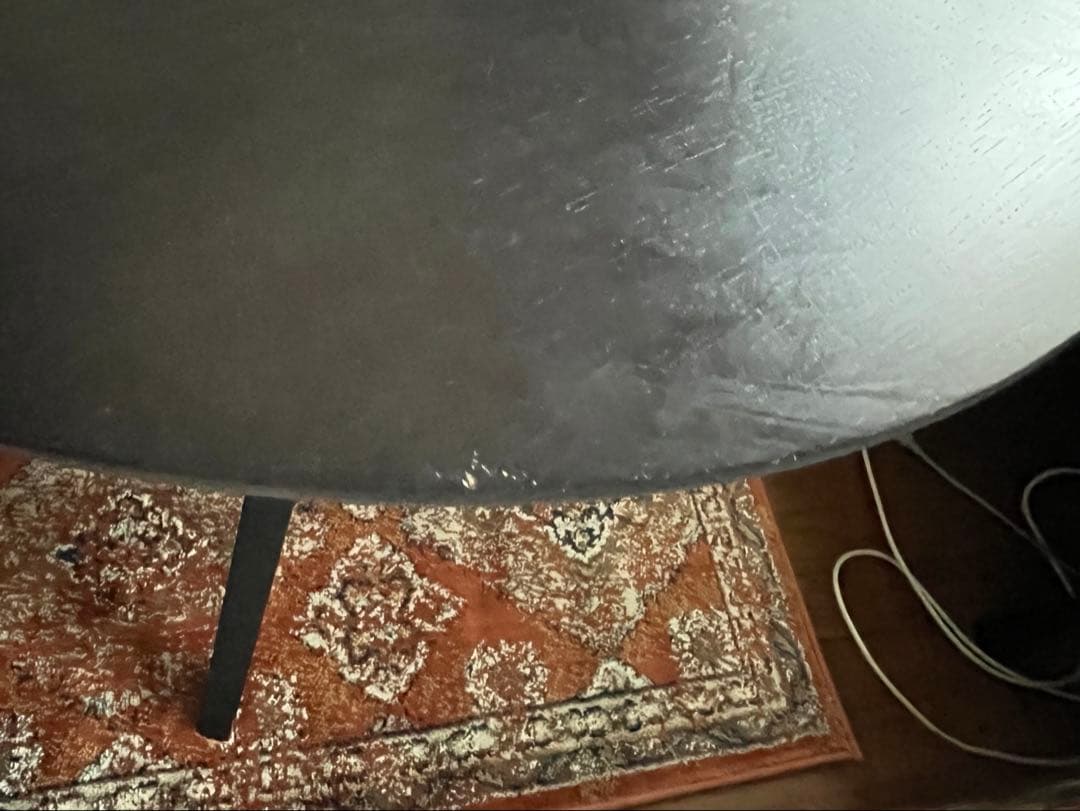 カリモク　円形テーブル　ブラック