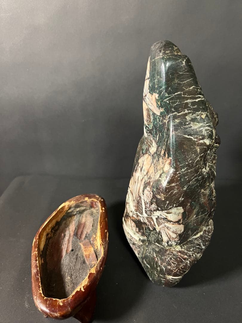 鑑賞石 菊花石 自然石 天然石 水石 盆石 置物 盆栽 インテリア