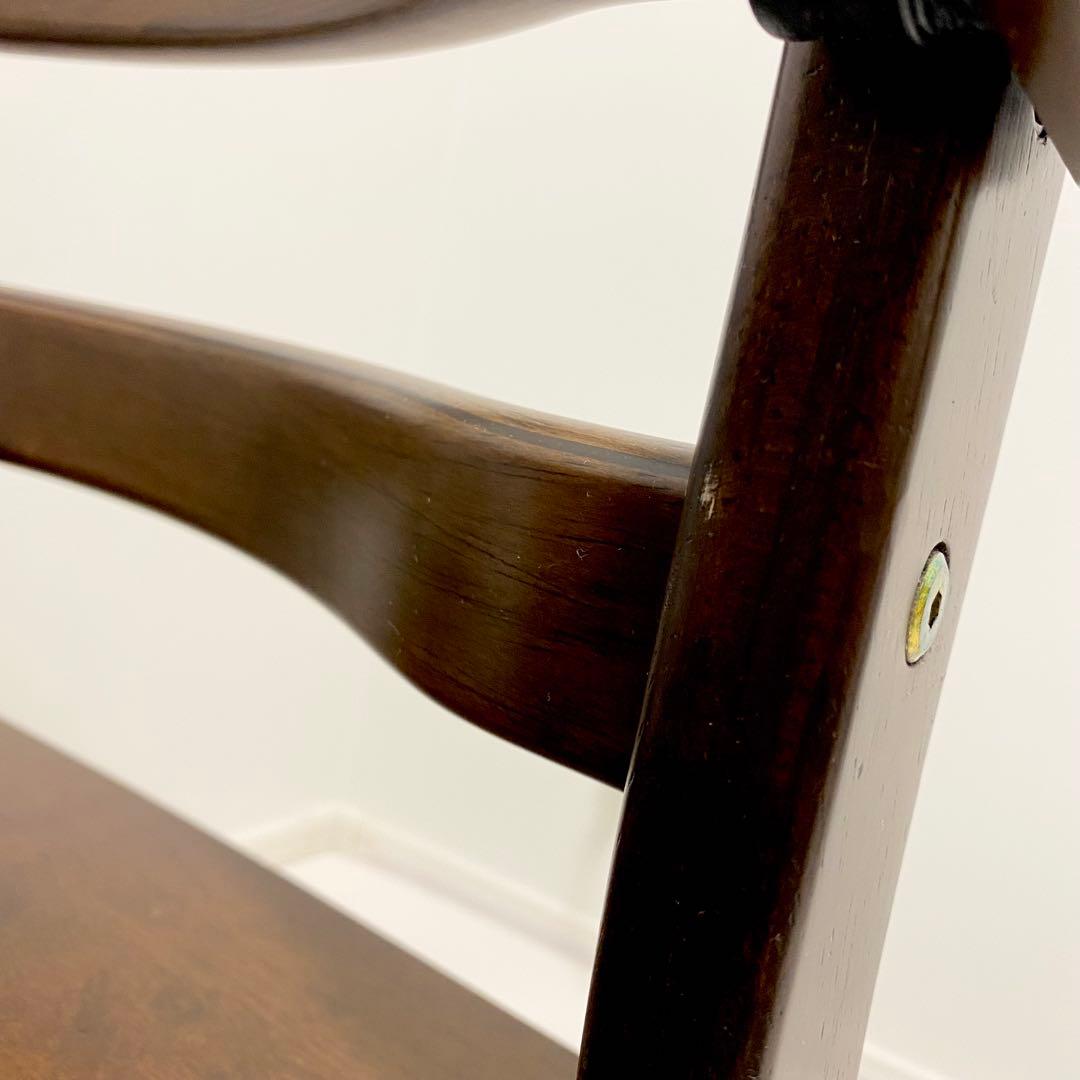 大和屋　すくすくローチェアⅡ テーブル・ガード付き　ベビーチェア　ダークブラウン