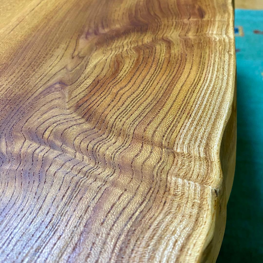 【週末セール】一枚板　欅　天然木　テーブル 無垢　けやき　103