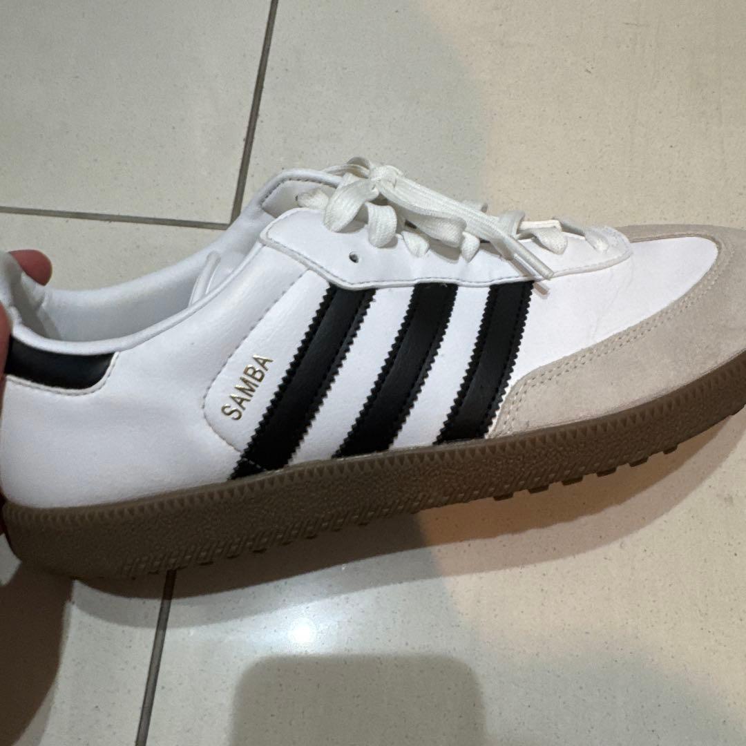 adidas Samba ゴルフシューズ ブルグレインレザー