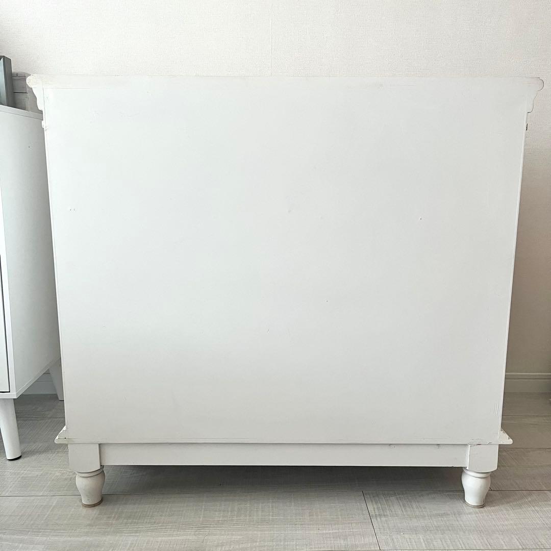 ロココ調 アンティーク ホワイトクラシック キャビネット