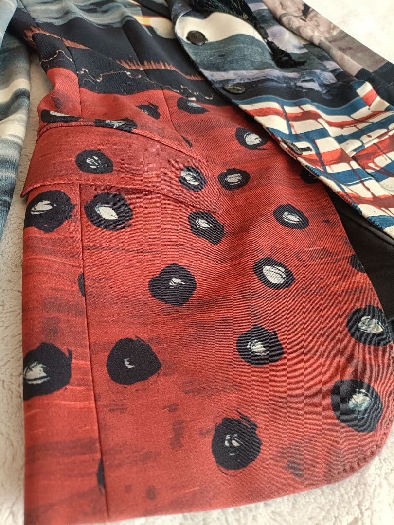 ジャンポール・ゴルチエ アートプリント テーラードジャケット