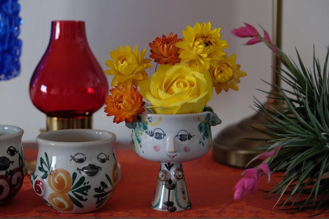 北欧ヴィンテージ ビヨン・ヴィンブラッド 花瓶 プランター プレート 皿 作家物