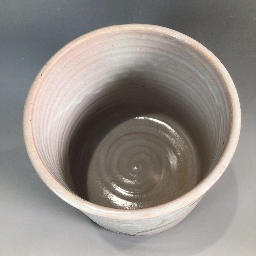 Ｐ１４５　水指　『高島邦山造』『絵唐津』『一重口水指』　共箱　茶道具