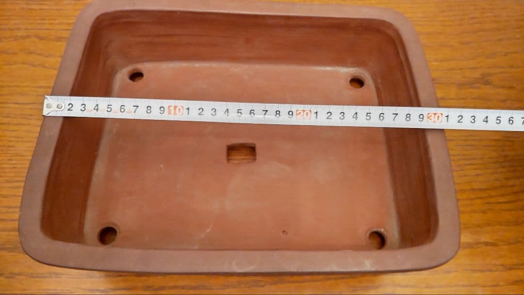 緑己斉 天皇在位五拾周年記念鉢 盆栽鉢　菊御紋　長方鉢