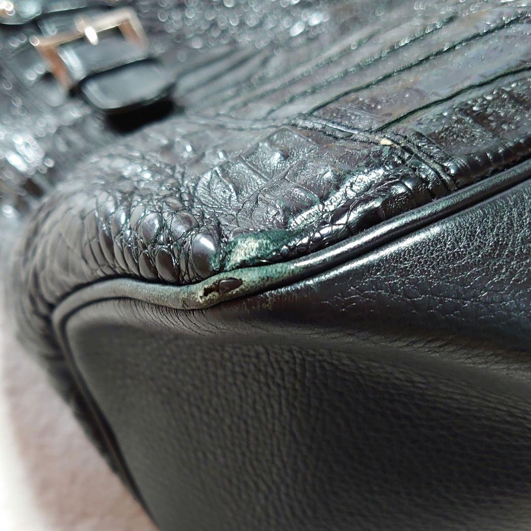 トートバック　ワニ皮