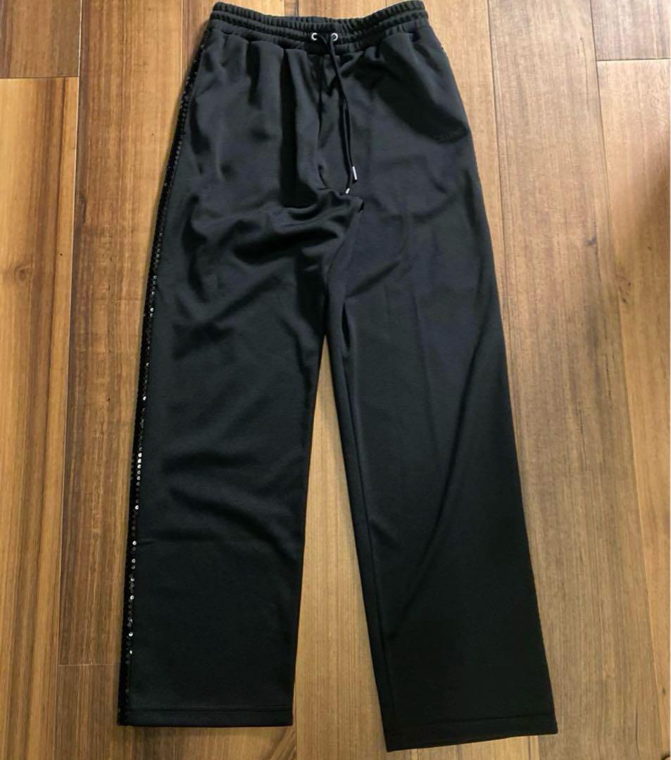 CELINE ブラック ジャージ スパンコール付き