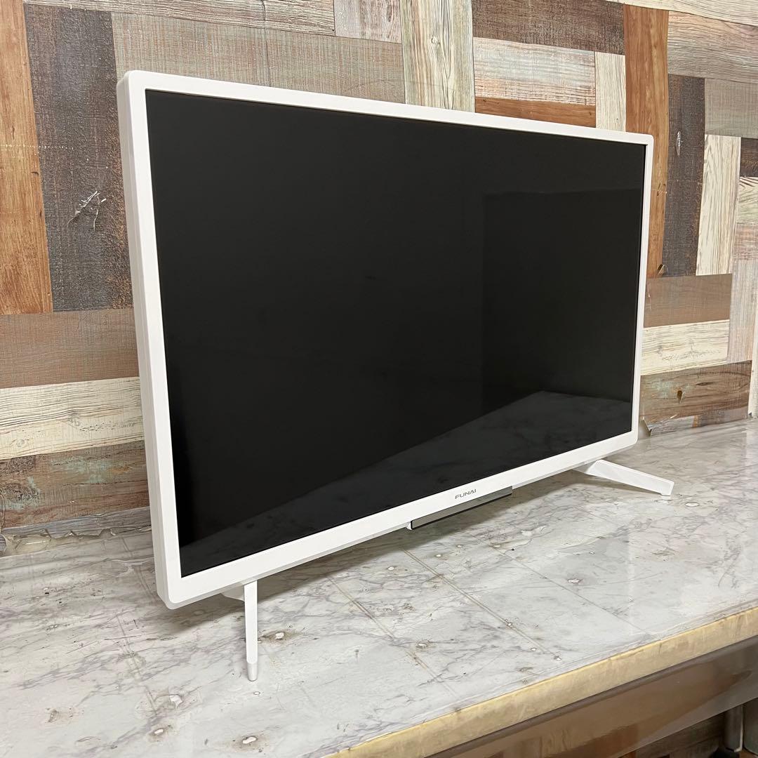 るさん専用全国送料込3年前購入フナイ32型HDD録画機能内蔵TVホワイトモデル