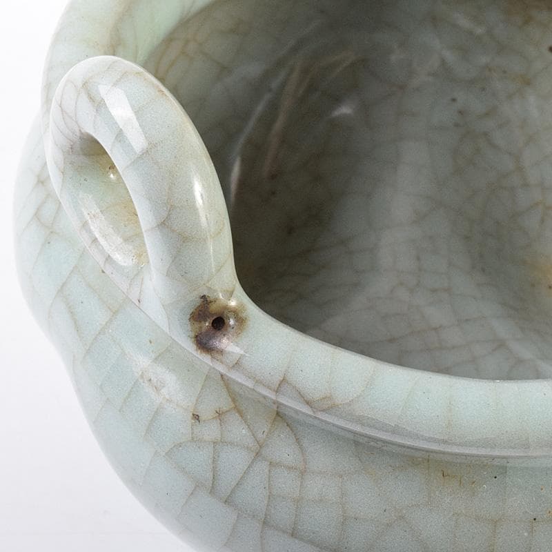 中国　哥釉　沖耳爐　香炉　C 7760E