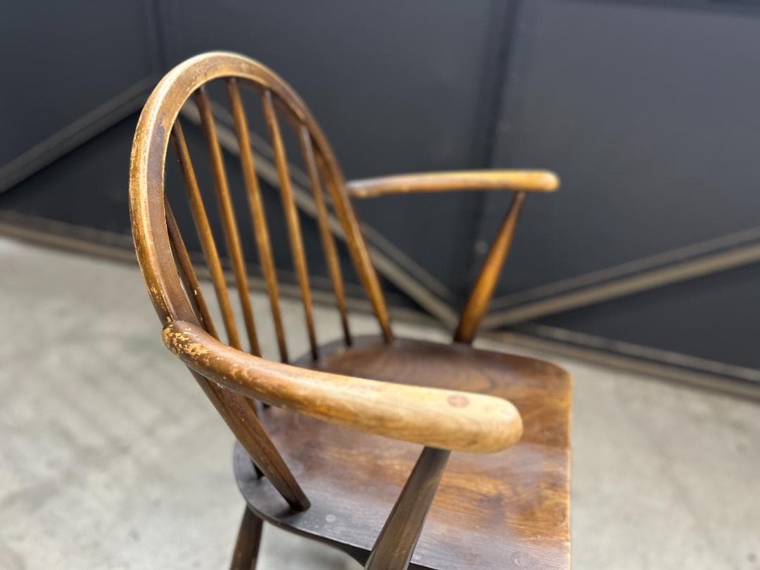 【英国Vintage】アーコール / ERCOL｜アーム付きフープバックチェア｜