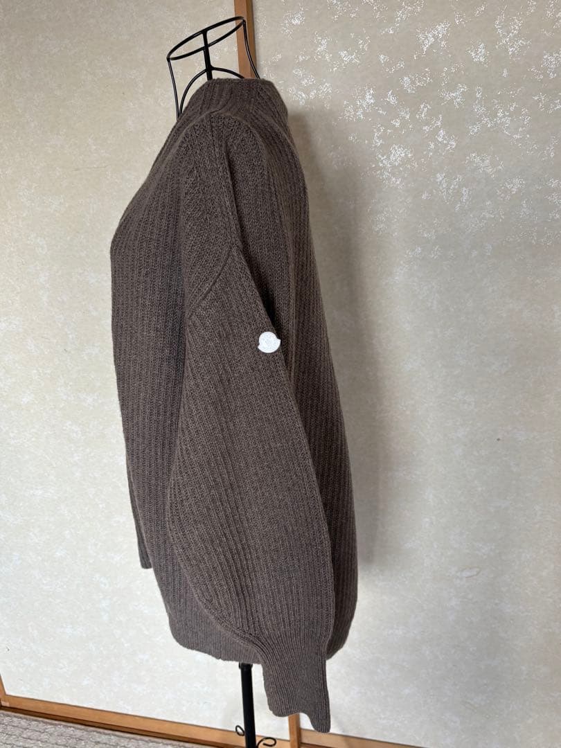 【最終値下げ】MONCLER :カシミヤリブ編みロング丈カーディガン 長袖