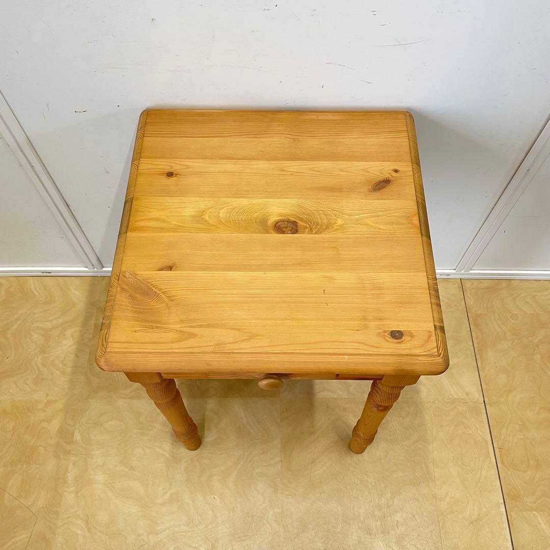 カントリー家具 サイドテーブル 引き出し 電話台 机 デスク 北欧スタイル