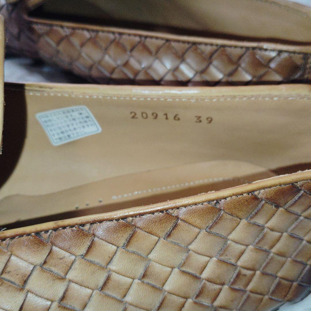 【極美品】マグナーニ　タッセルローファー　イントレチャート　茶　39