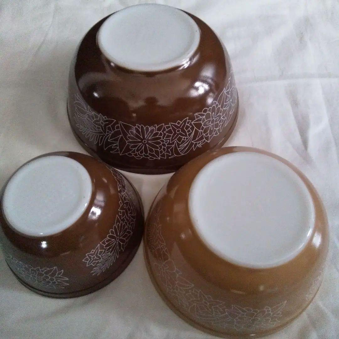 美品 3個セット オールドパイレックス ウッドランド