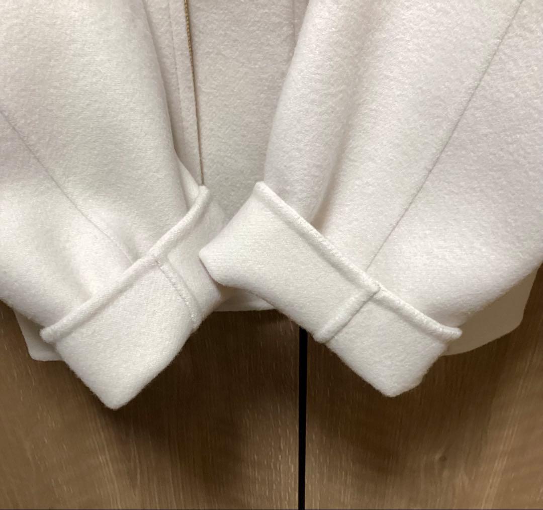 23区　ウールリバー ショート ブルゾン　ベージュ系　38M