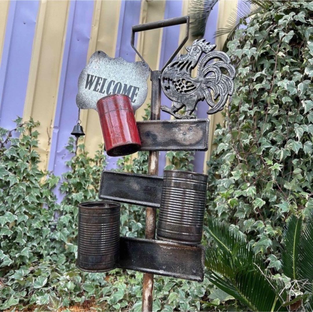 手作りのガーデンピック（スコップ型） ガーデンオーナメント ウェルカムボード