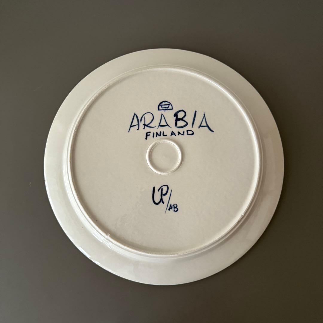 ARABIA アラビア　アネモネ　ラウンドプレート　33.5㎝　ヴィンテージ