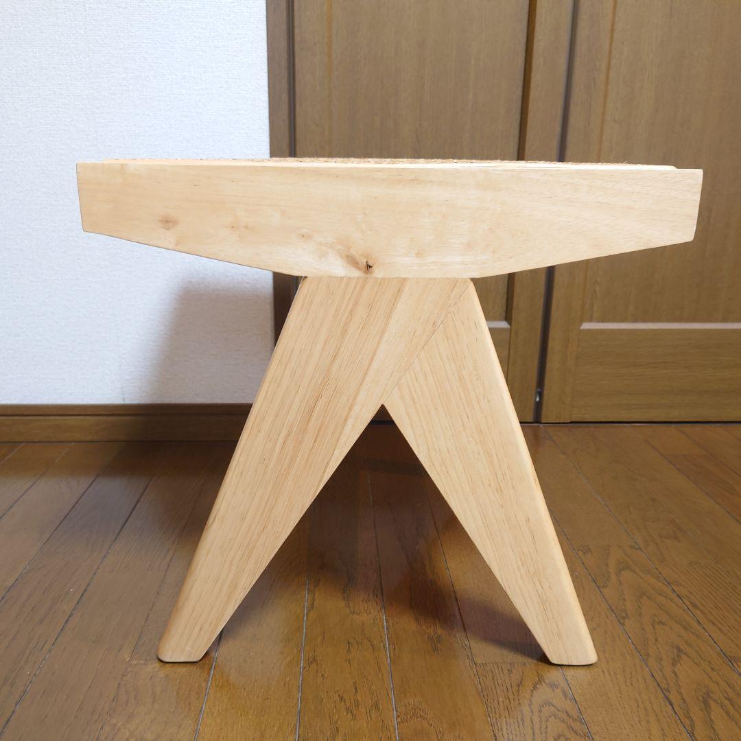 ピエールジャンヌレ　スツール　ナチュラル　リプロダクト　ラタン