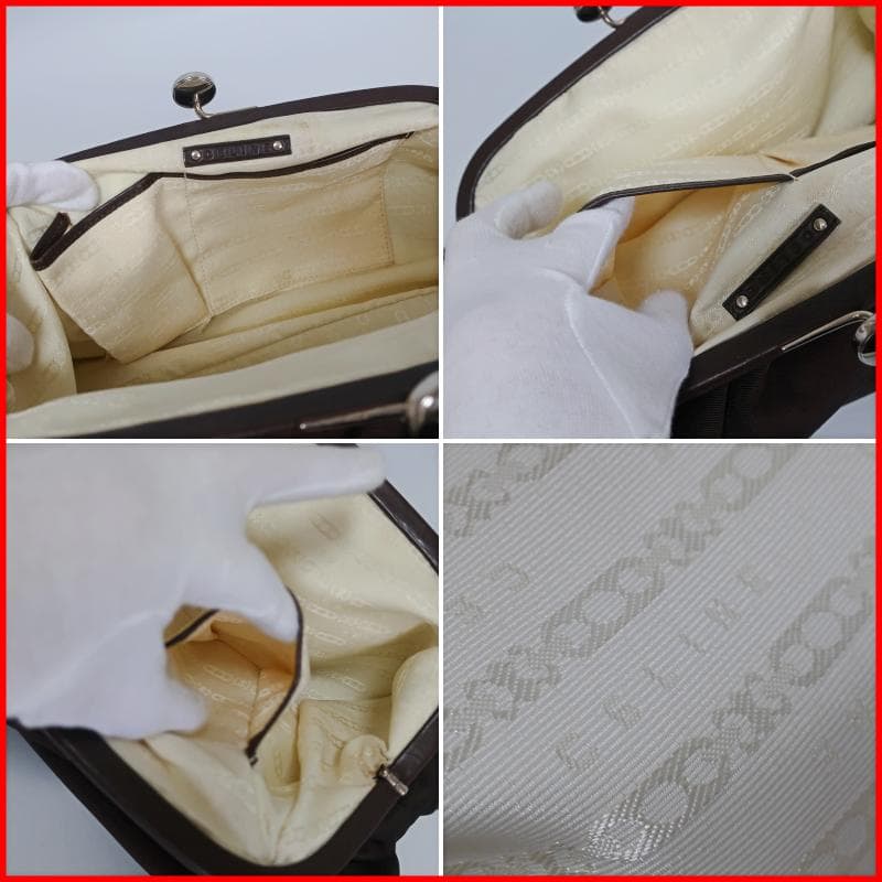 正規品 セリーヌ CELINE 特大ポーチ クラッチ がま口 トリオンフ 保存袋