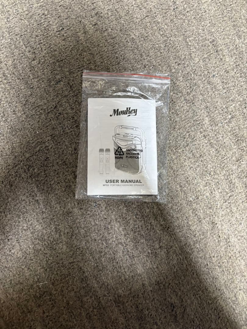 お値下げ可能！　monkeyマイク付きワイヤレススピーカー