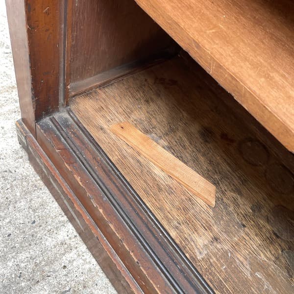 昭和レトロ　対面カウンター　両面サイドボード　キャビネット　ジャパンビンテージ