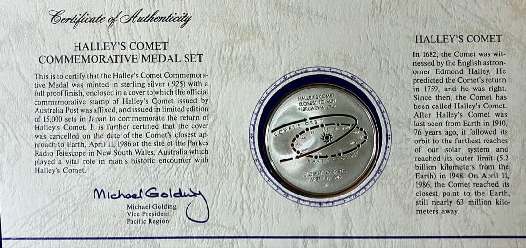 マトリョシカ ハレー彗星記念メダル&小澤征爾記念メダル