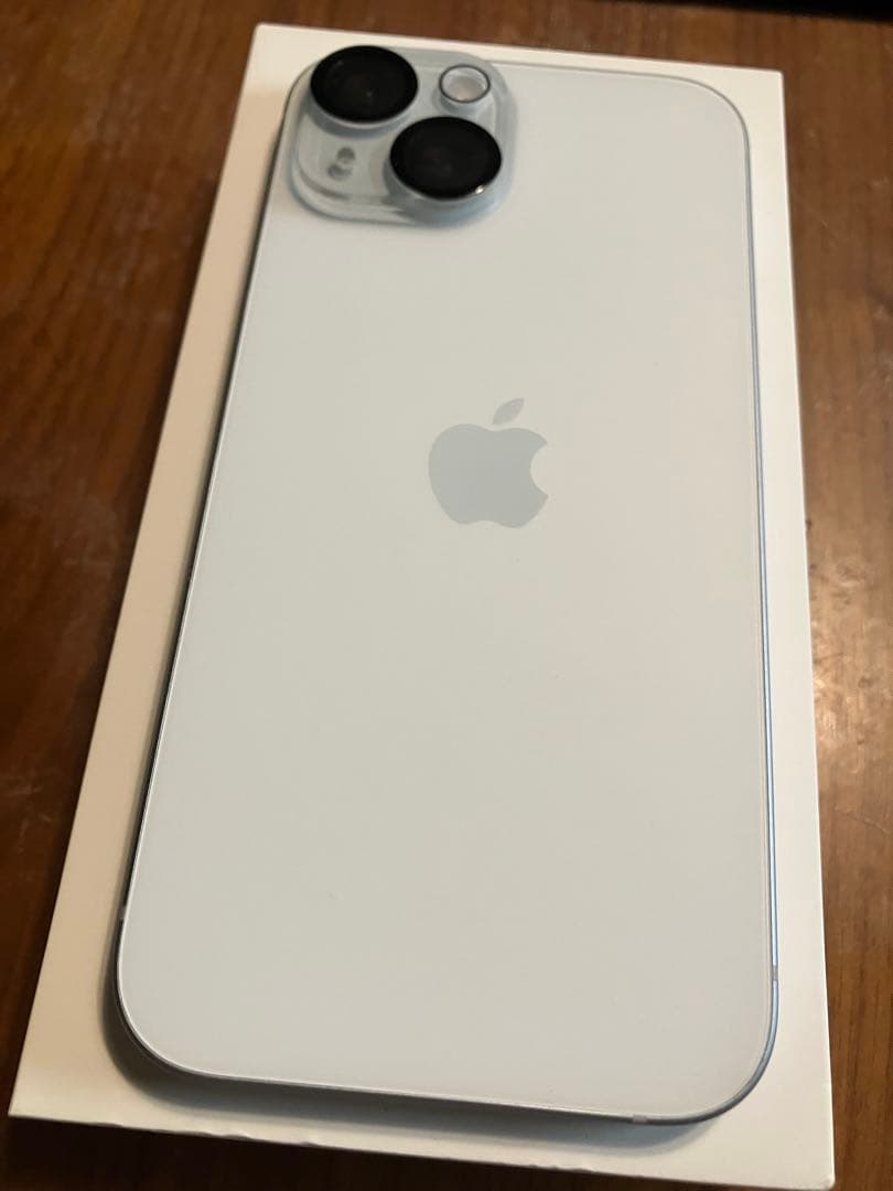 【訳あり】iPhone 15 128GB ブルー 本体 画面割れインカメラ故障