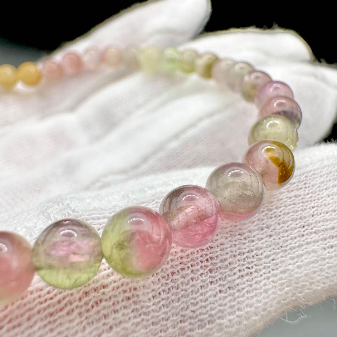 バイカラートルマリン　ブレスレット