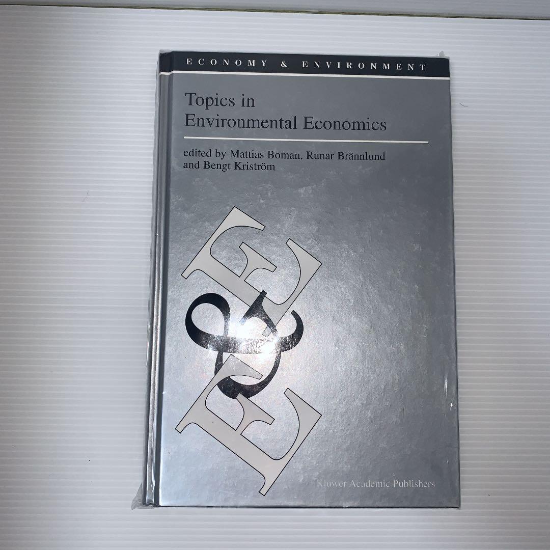 洋書 Topics in Environmental Economics
