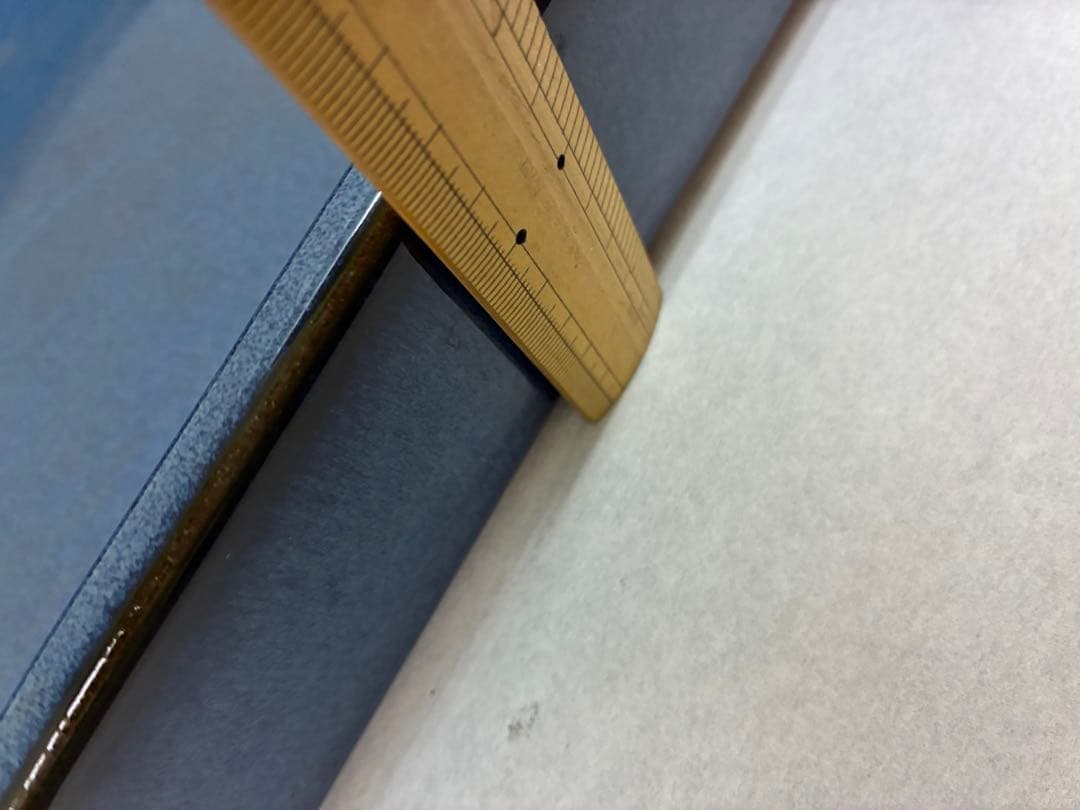 青い陶器製　水盤　花器　長方形