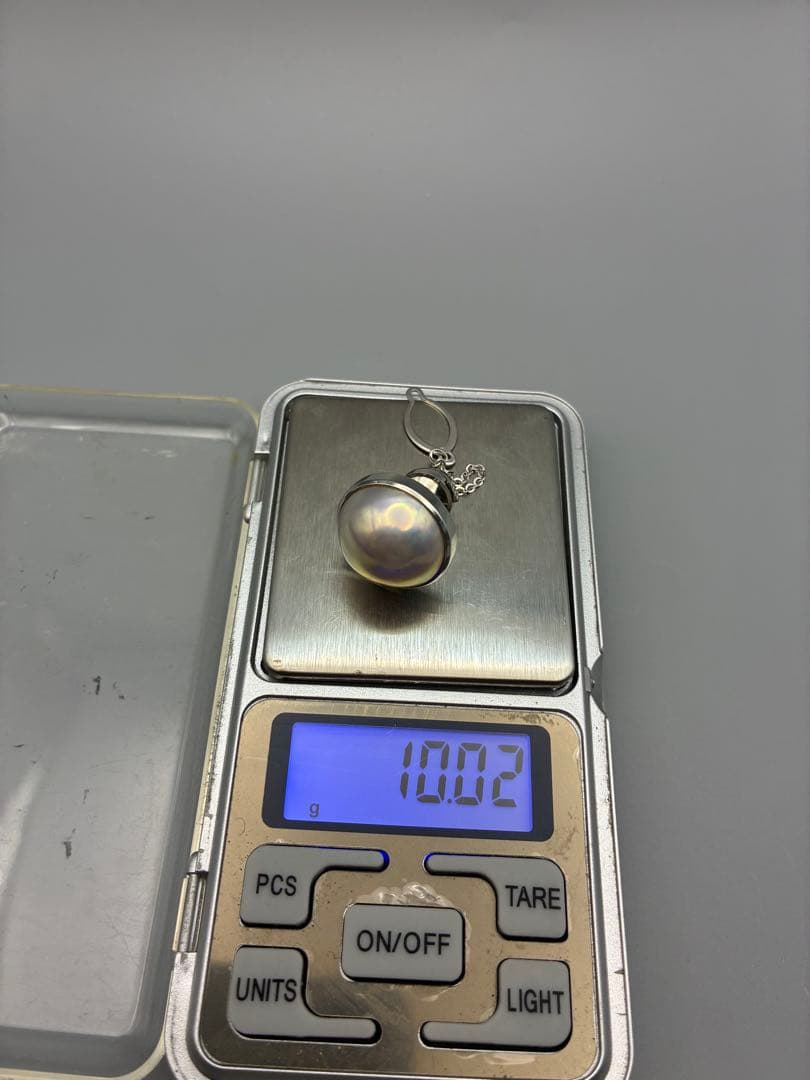 2cm タサキ　本真珠　マベパール　タイタックピン　美品