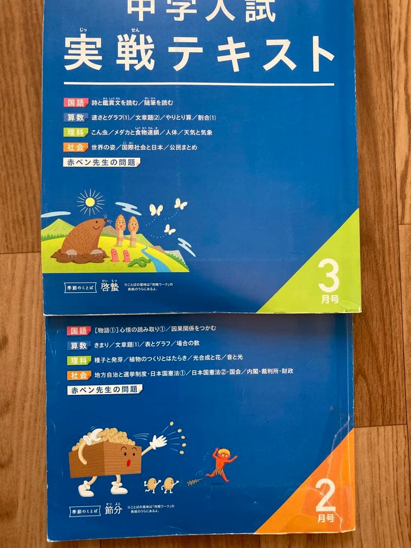 進研ゼミ中学受験講座5年　1年分　☆考える力プラス　書き込みあり