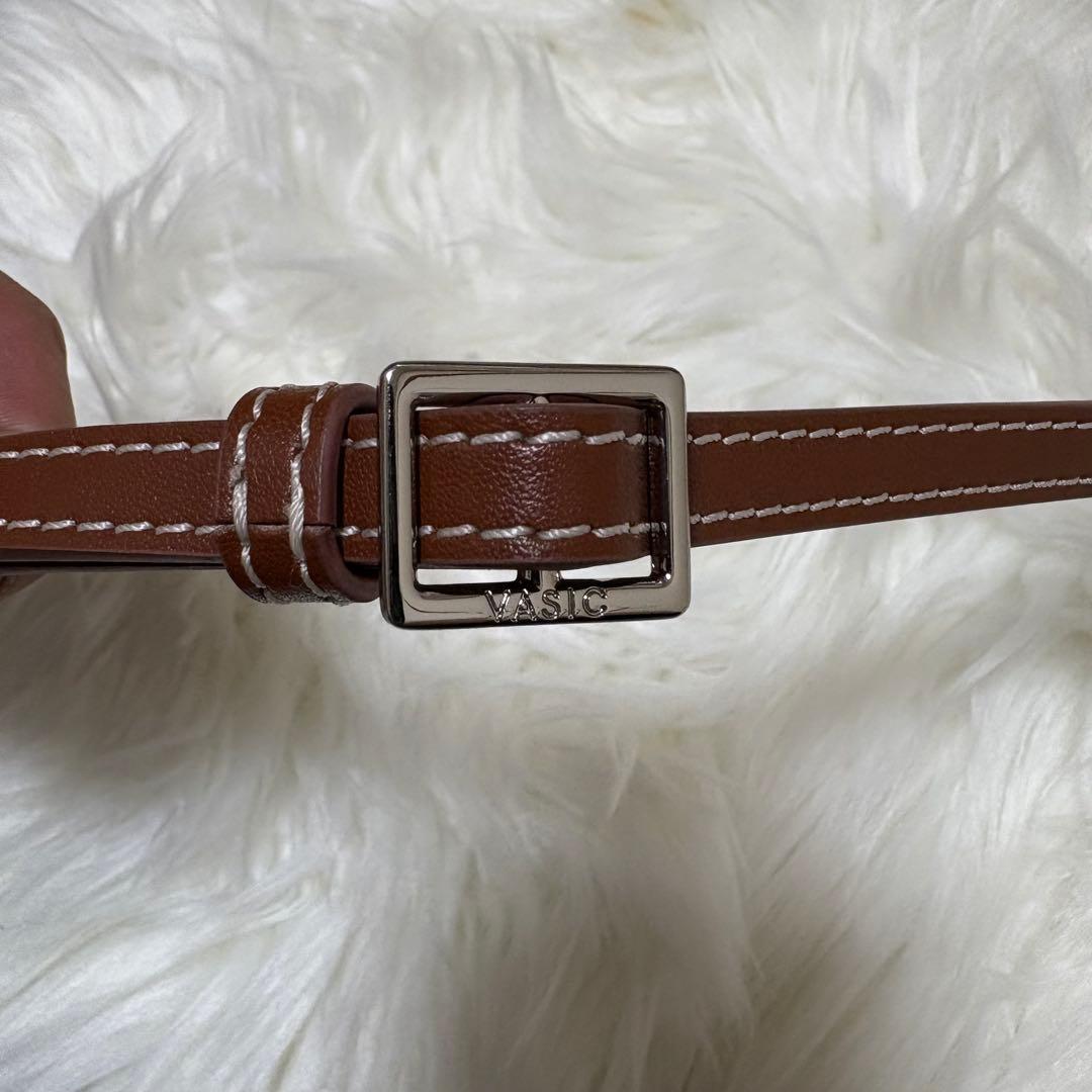 【美品】VASIC GATE MINIショルダーバッグ ブラウン 2way