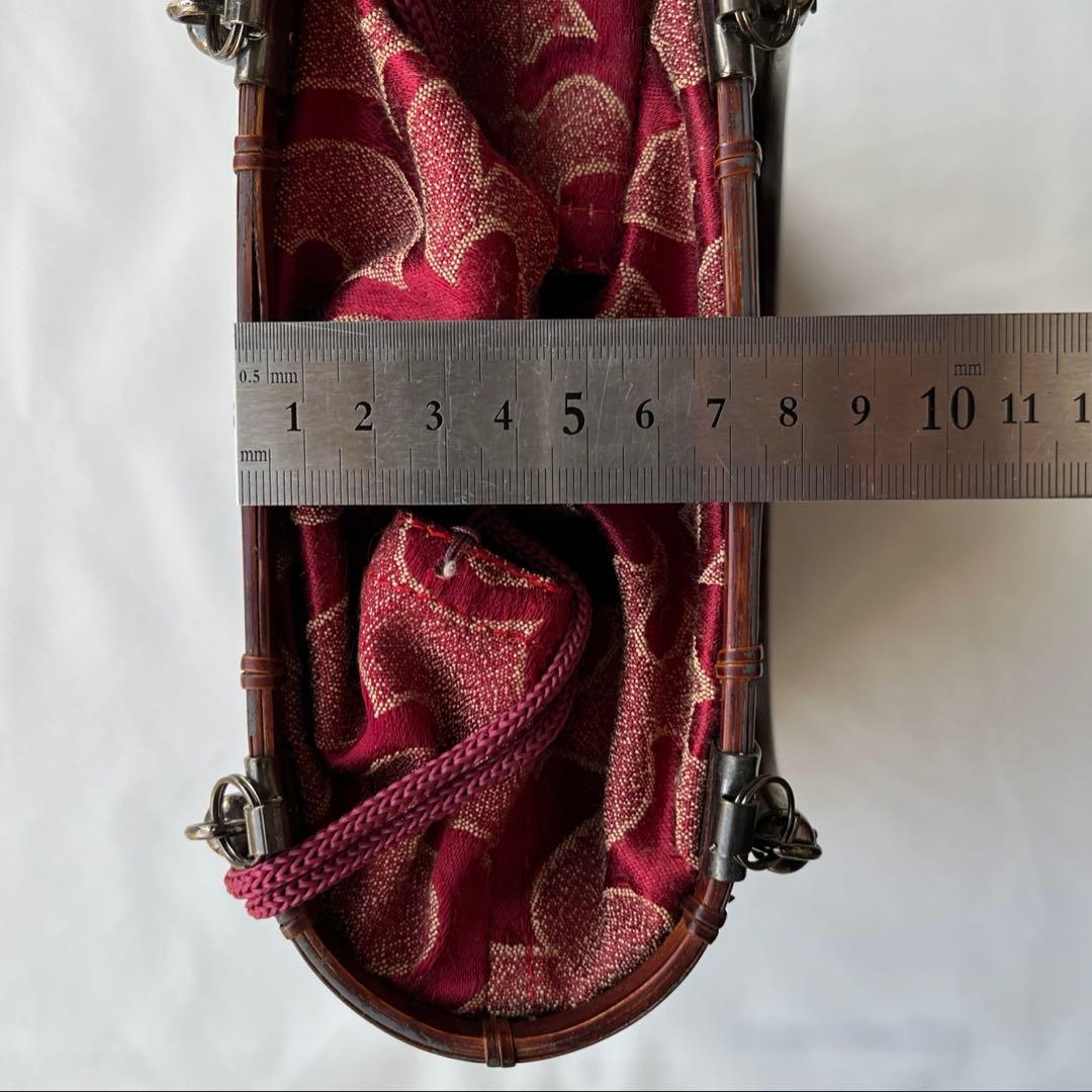 【竹籠バッグ２点セット】未使用　かごバッグ 浴衣 着物 竹細工 和装小物