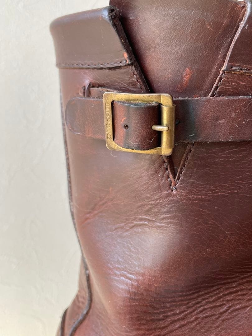 バックボーン　ブラウン ショートエンジニアブーツ　ビブラム