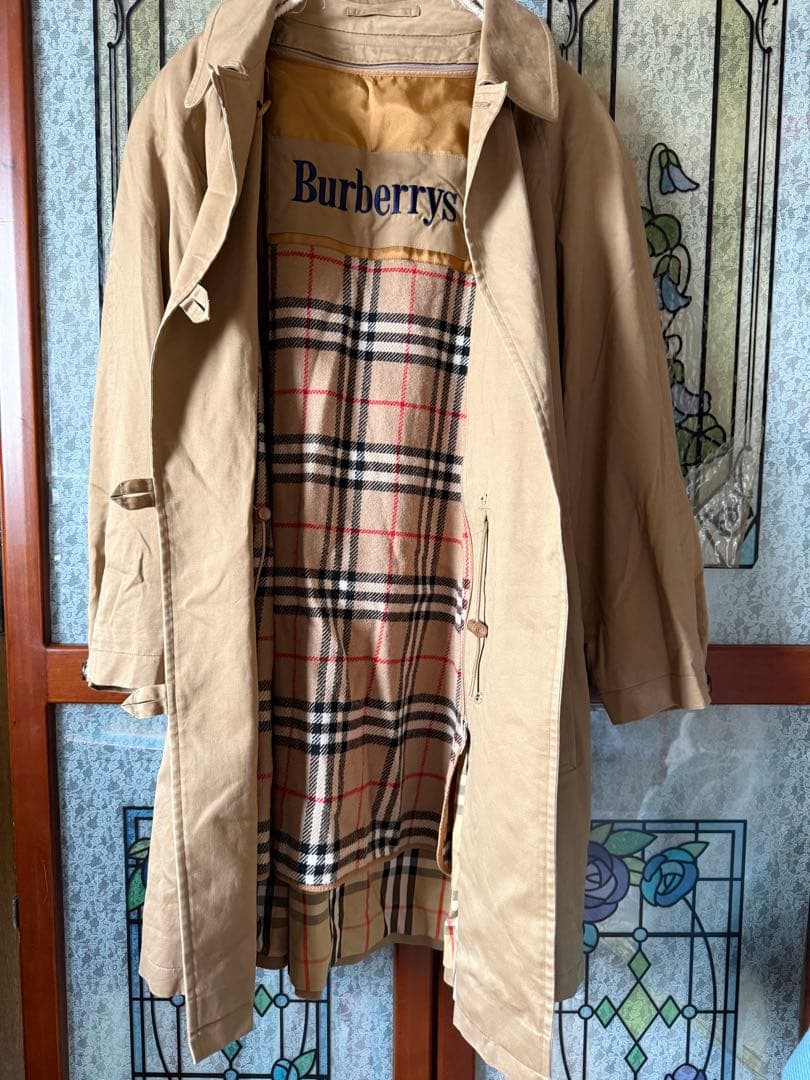 Burberry バーバリー フード付き ノバチェック ライナー コート ロゴ